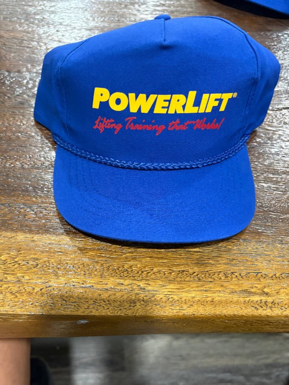 Powerlift Lifting Training That Works Blue Baseball Cap Hat NEW OSFM Adjustable - Picture 1 of 3